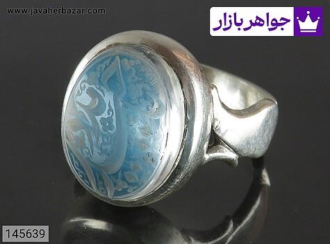 انگشتر نقره در نجف مردانه دست ساز [یا حیدر مدد] - 145639
